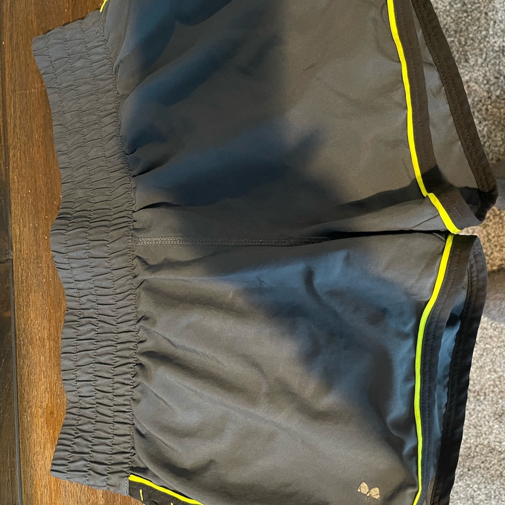 Black and Yellow Athletic Shorts
